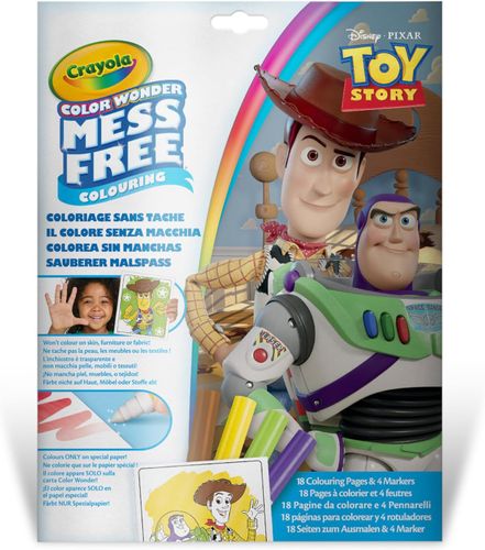 ערכת ציור ללא ליכלוך Color Wonder 18 דפים ו 4 טושים – צעצוע של סיפור