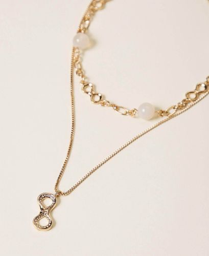 Double choker necklace with logo