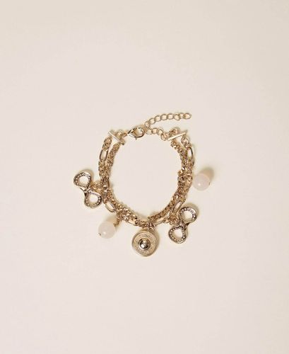 Multi-strand bracelet with charms