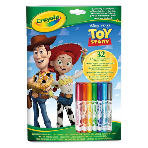 אלבום צביעה ופעילות צעצוע של סיפור 32 דפים ו 7 טושים