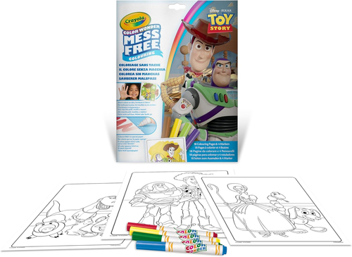 ערכת ציור ללא ליכלוך Color Wonder 18 דפים ו 4 טושים – צעצוע של סיפור