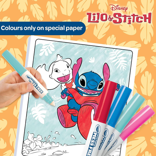 ערכת ציור ללא ליכלוך Color Wonder 18 דפים ו 4 טושים – סטיץ'