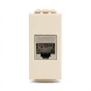 שקע מחשב ניסקו סוויץ פרו RJ45 CAT6A/CAT7 קרם סהרה