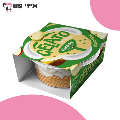 פידאווט ג'לאטו גלידה בטעם תפוח לכלב 40 גרם FidOVet