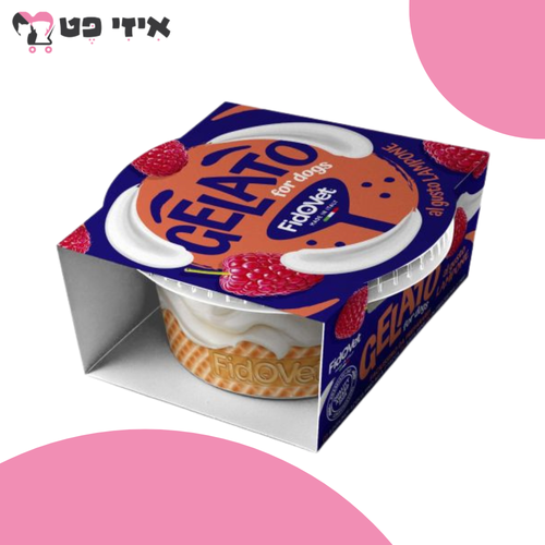 פידאווט ג'לאטו גלידה בטעם פטל לכלב 40 גרם FidOVet