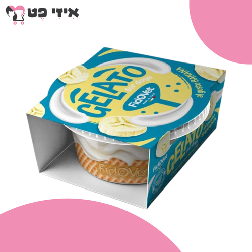 פידאווט ג'לאטו גלידה בטעם בננה לכלב 40 גרם FidOVet