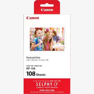 סט מחסנית דיו ו 108 דפים Canon RP-108