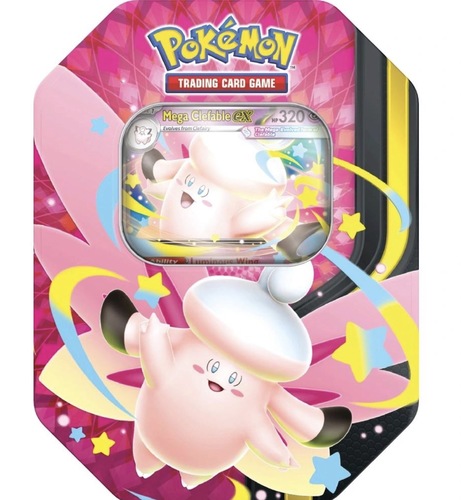 קופסת אספנות Pokémon Mega Clefable ex |Game Card TCG Collector Tin