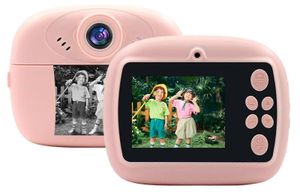 מצלמה מדפיסה לילדים 12MP עם מסך "2.0, סלפי, חיבור בלוטוט וגליל נייר - ורוד
