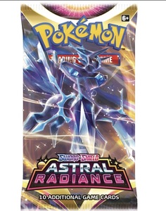 חבילת בוסטר Pokémon Astral Radiance |Game Card TCG  Booster Pack