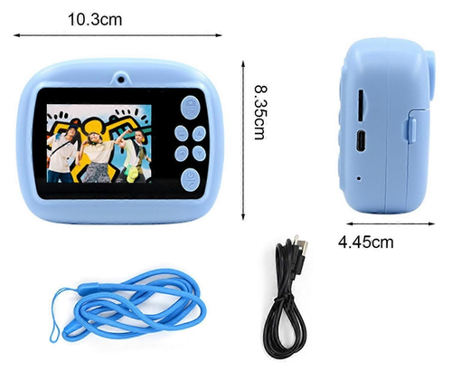 מצלמה מדפיסה לילדים 12MP עם מסך 