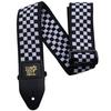 רצועה לגיטרה ארני בול 4149 Ernie Ball Black & White Checkered Jacquard