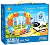 מסלול רכבת מגנטי Magnetic Rail Car – ערכת STEM להרכבה עצמית 66 חלקים