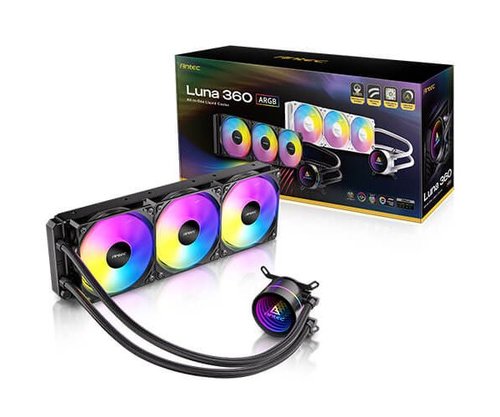 קירור נוזלי משולש | Antec LUNA 360 Black ARGB