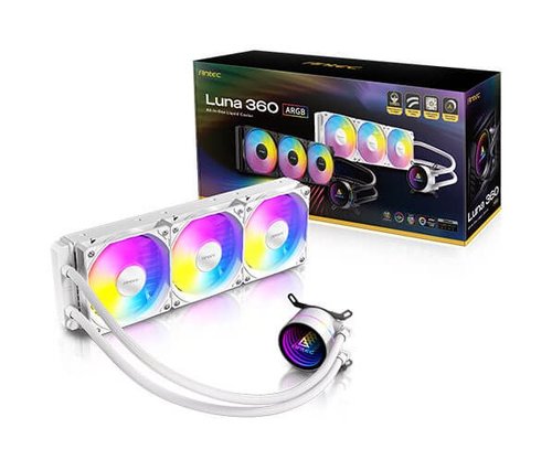 קירור נוזלי משולש | Antec LUNA 360 White ARGB