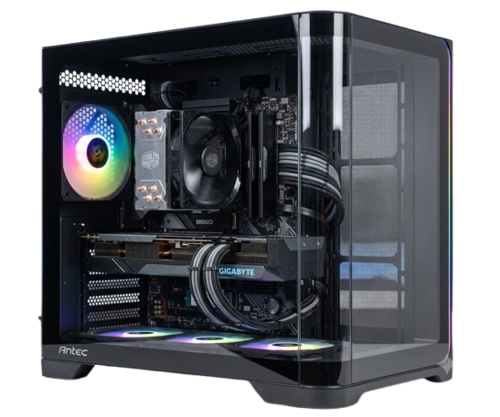 מארז שחור Antec C5 Curve ARGB Mid-Tower ATX 4x ARGB FANS Type-C מחשב | C5 Curve ARGB | 750W B860M | WIFI U5-250KF | 32GB | 1TB | NVME RTX5060