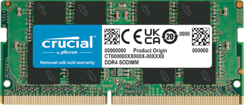 זכרון לנייד | Crucial | 16GB | DDR4 | 3200Mhz C22 | SODIMM