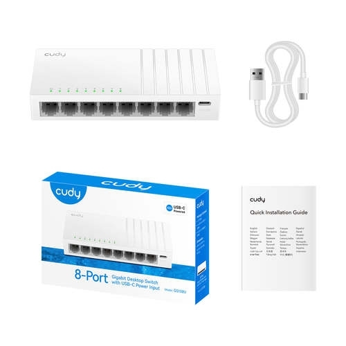 CUDY 8-Port Gigabit Switch GS108U