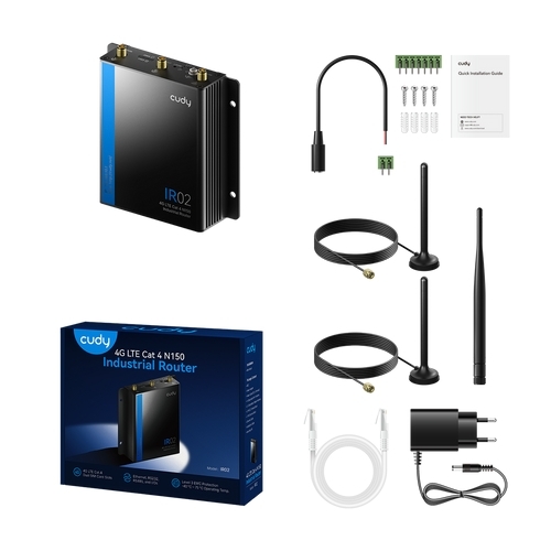 Cudy 4G LTE Cat 4 N150 Industrial | Wi-Fi Router IR02_EU