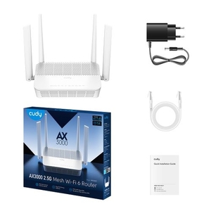 Cudy AX3000 2.5G Mesh | Wi-Fi 6 PoE Router WR3000P