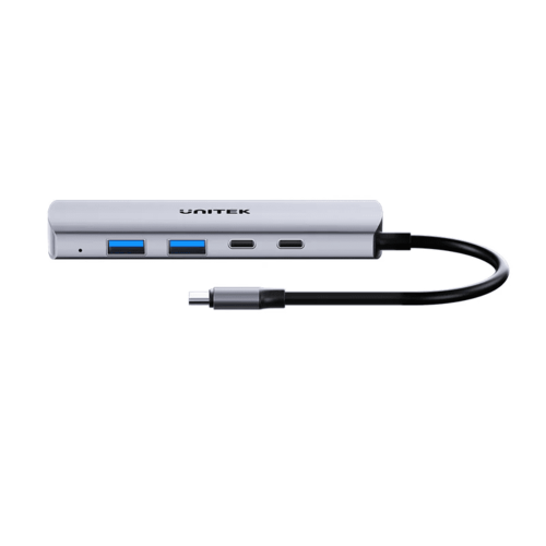  H1112D - מפצל בחיבור USB-C לX2 חיבורי USB-A וUNITEK X2 USB-C