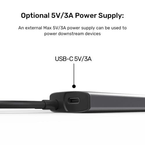  H1112D - מפצל בחיבור USB-C לX2 חיבורי USB-A וUNITEK X2 USB-C
