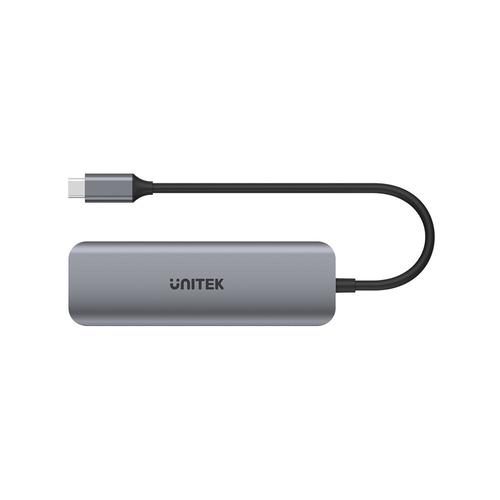  H1107E - מתאם USB-C - מידע, טעינה ותצוגה - 1 ב-5 UNITEK