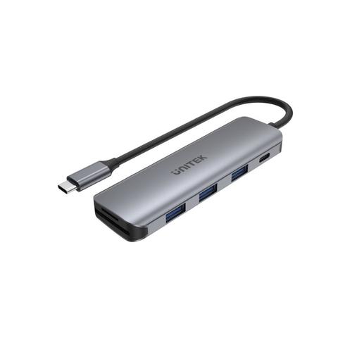  H1107C - מפצל USB-C לUSB עם טעינה UNITEK 100W 