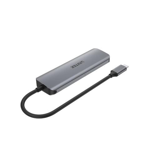 H1107C - מפצל USB-C לUSB עם טעינה UNITEK 100W 