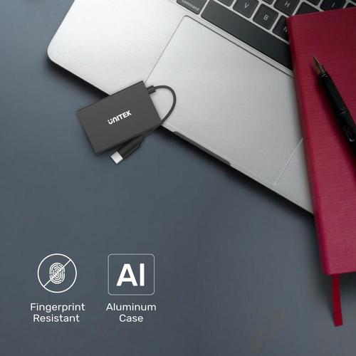  H1302A - מפצל 4 כניסות ב-1 בחיבור UNITEK USB-C