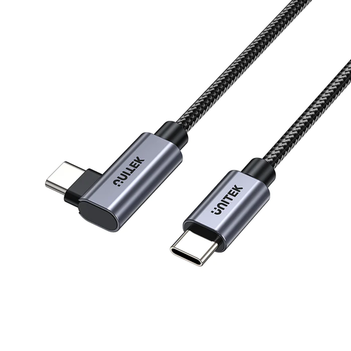  C14123BK-1M - כבל USB-C ל- USB-C זוויתי 90 מעלות UNITEK
