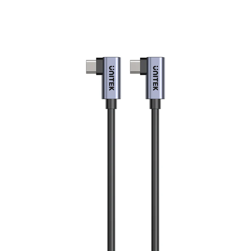  C14147A-1M - כבל USB-C ל USB-C בהספק 100W עם חיבורי 90 מעלות כפולים 