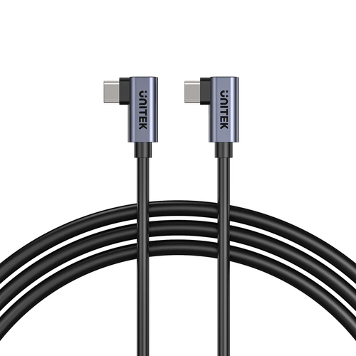  C14147A-1M - כבל USB-C ל USB-C בהספק 100W עם חיבורי 90 מעלות כפולים 