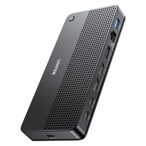  D1104A01 - תחנת עגינה בחיבור USB-C ברזולוציית 8K עם טעינה 100W והרחבת מסכים UNITEK