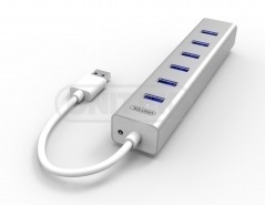  Y-3090 - מפצל ל-7 פורט USB 3.0 עשוי אלומיניום UNITEK