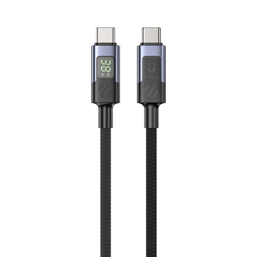  C14158A - כבל USB-C ל USB-C בהספק 60W עם תצוגת UNITEK LED 