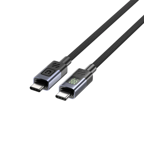  C14158A - כבל USB-C ל USB-C בהספק 60W עם תצוגת UNITEK LED 