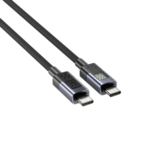  C14158A - כבל USB-C ל USB-C בהספק 60W עם תצוגת UNITEK LED 