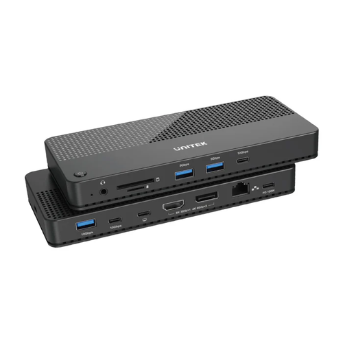  D1079A - תחנת עגינה בתקן USB-4 ברזולוציית תצוגה UNITEK 8K 