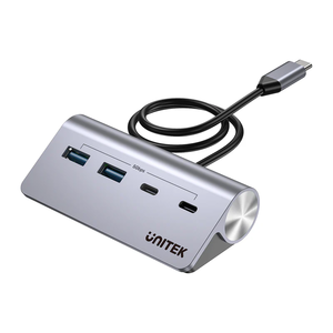  H1337A - מפצל 4 ב-1 עיגולי בחיבור UNITEK USB-C 