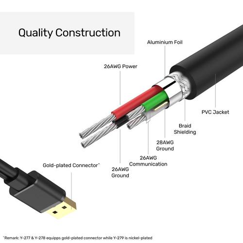 UNITEK USB 2.0 Active Extension Cable 10M Y-278
