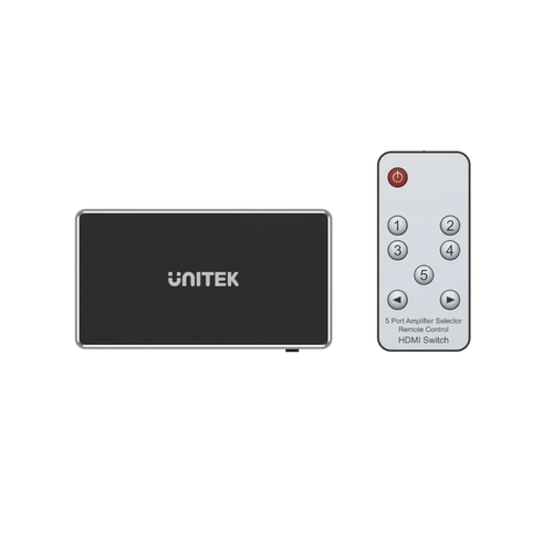  V1110A - ממתג 1X5 בחיבור HDMI ברזולוציית UNITEK 4K 