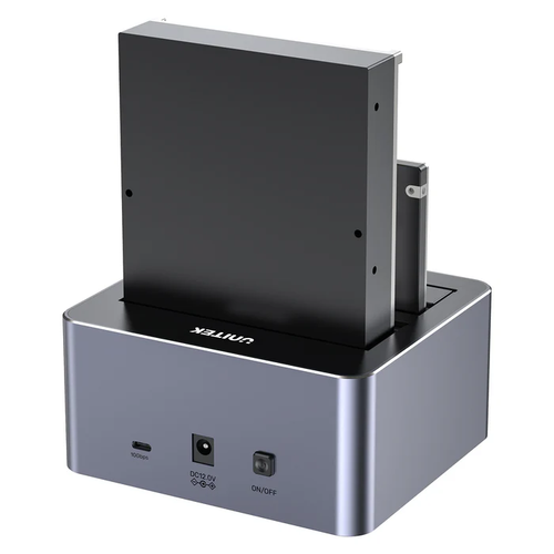  Y-3027 - תחנת עגינה Dual Bay SATA ל-2 כניסות זיכרון UNITEK
