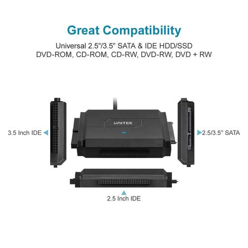  Y-3324 - מתאם UNITEK USB 3.0 to SATA/IDS 