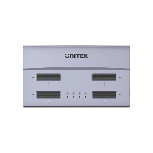  S1243 - תחנת עגינה ל-4 דיסקים קשיחים M.2 SSD בחיבור UNITEK USB4 