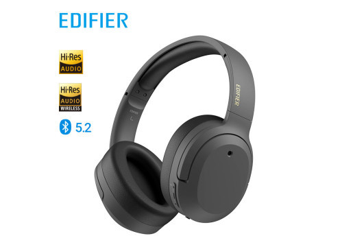 אוזניות קשת אלחוטיות עם ביטול רעשים אקטיבי EDIFIER W820NB PLUS צבע אפור