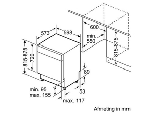 מדיח כלים רחב Siemens SN55N538IL  סימנס
