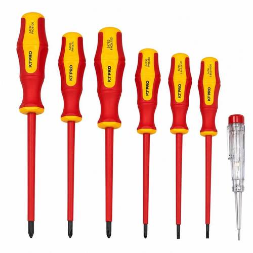 סט מברגים מבודד 7 חלקים 1000V תקן VDE תוצרת KT-PRO
