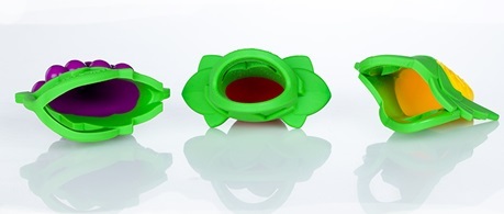 שלישיית נשכנים בצורת פירות 100% סיליקון