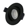 שקוע תקרה שחור SULTAN 7W IP54 75mm 3CCT